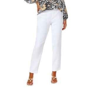 White Straight-Leg Pants